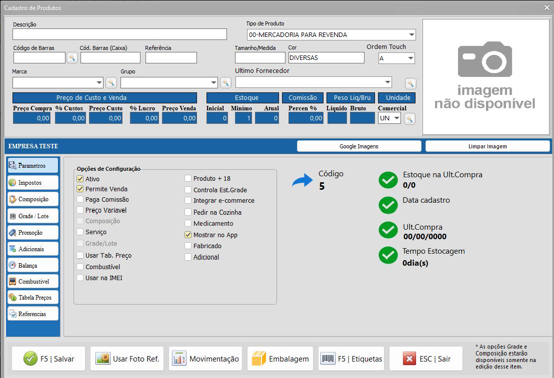 Gestão de Produtos