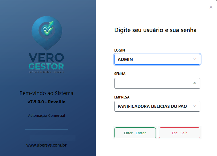 Tela de Login