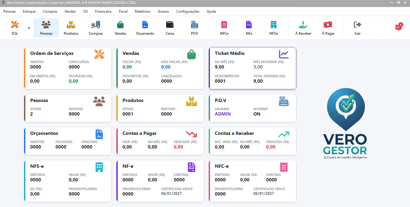 Menu Principal